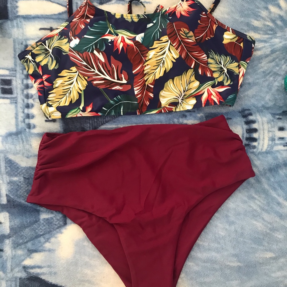 ZAFUL High Waisted Bathing Suit Bikini